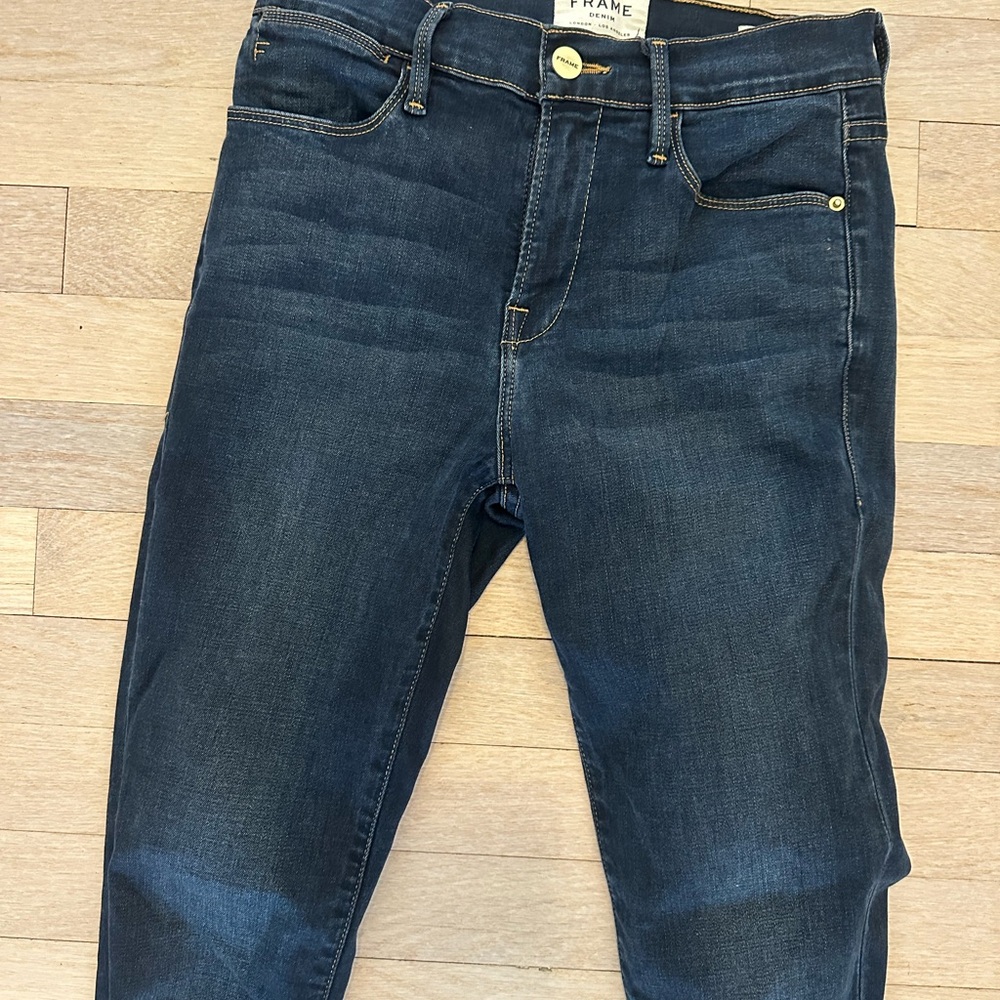 Frame High Waisted “Le High Skinny” Jeans